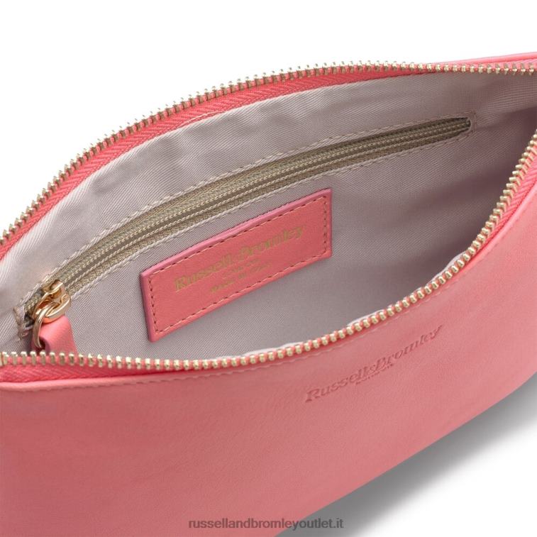 rosa V0V4J769Russell And Bromley sulla tasca con zip sulla spalla a catena