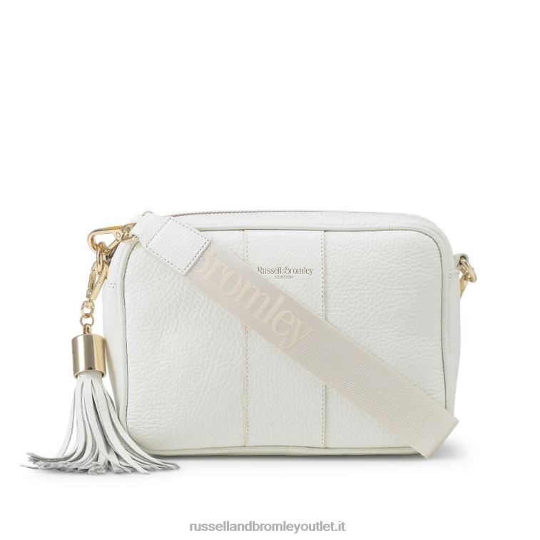bianco V0V4J711Russell And Bromley borsa fotografica con cinturino sportivo pettirosso