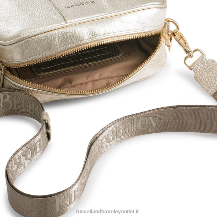metallico V0V4J731Russell And Bromley borsa fotografica con cinturino sportivo pettirosso