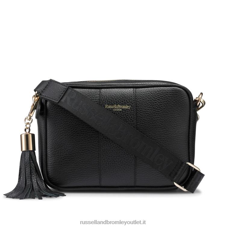 nero V0V4J709Russell And Bromley borsa fotografica con cinturino sportivo pettirosso