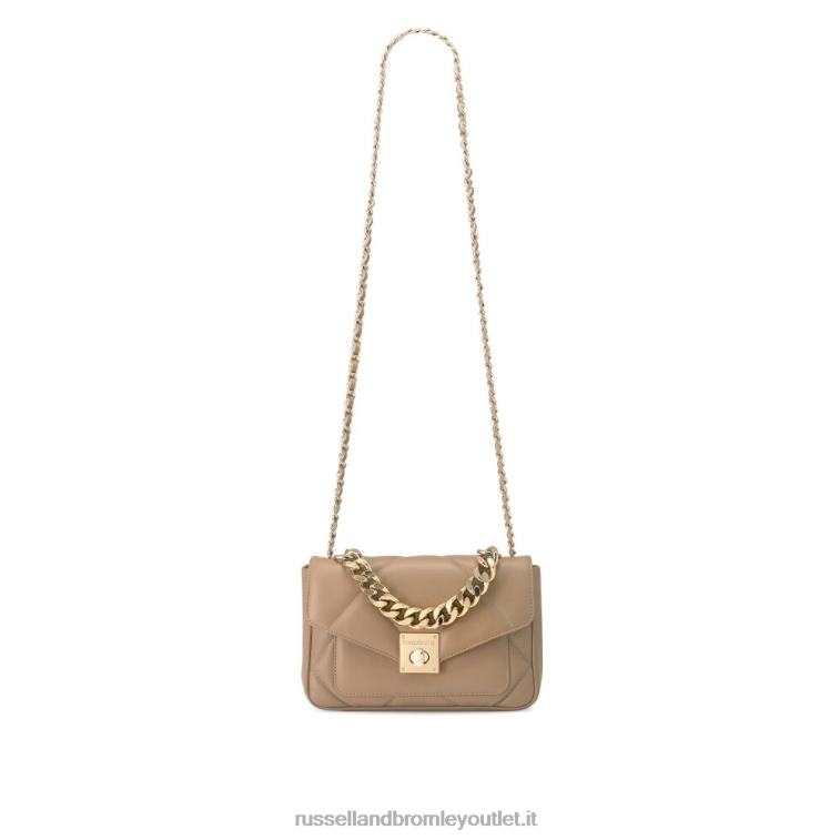 beige V0V4J674Russell And Bromley mini tracolla midi quiltpuff