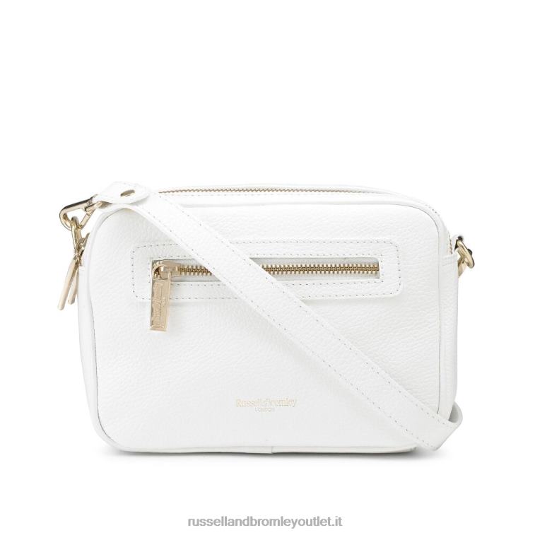 bianco V0V4J719Russell And Bromley tracolla dinamica con tripla zip per fotocamera