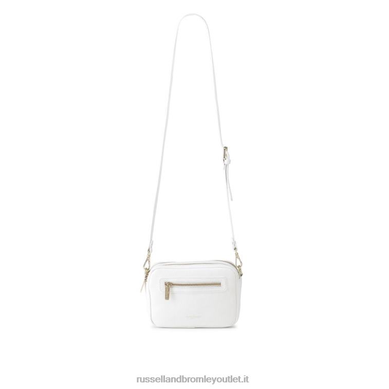 bianco V0V4J719Russell And Bromley tracolla dinamica con tripla zip per fotocamera