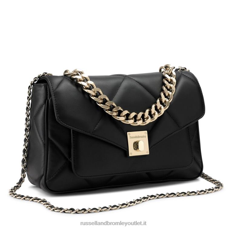 nero V0V4J714Russell And Bromley tracolla morbida trapuntata quiltpuff