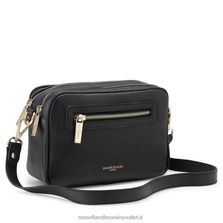 nero V0V4J720Russell And Bromley tracolla dinamica con tripla zip per fotocamera