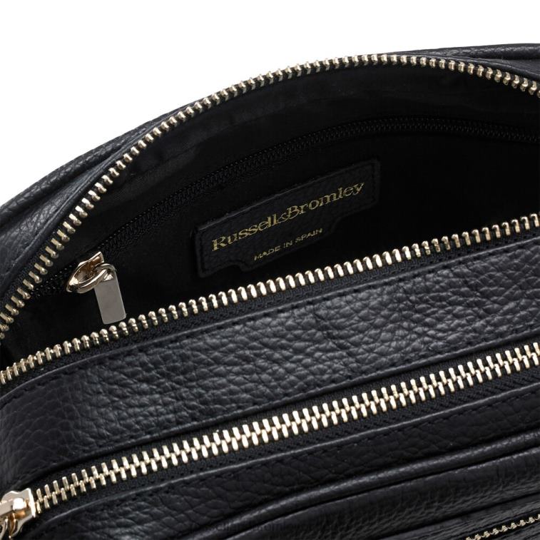 nero V0V4J720Russell And Bromley tracolla dinamica con tripla zip per fotocamera