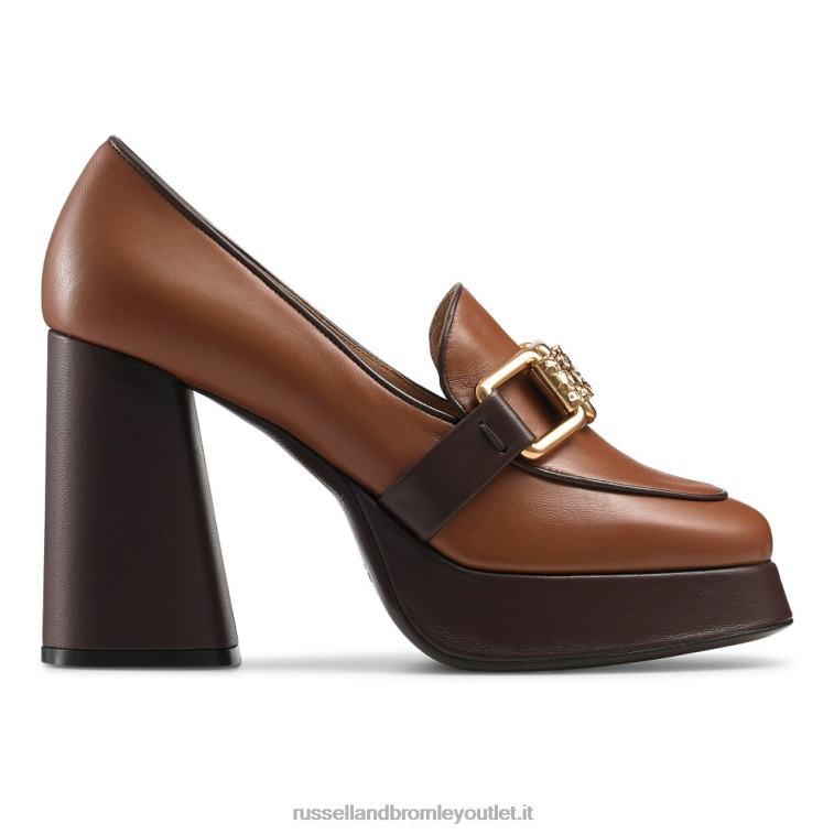 abbronzatura V0V4J107 donne Russell And Bromley runtheworld mocassino con plateau