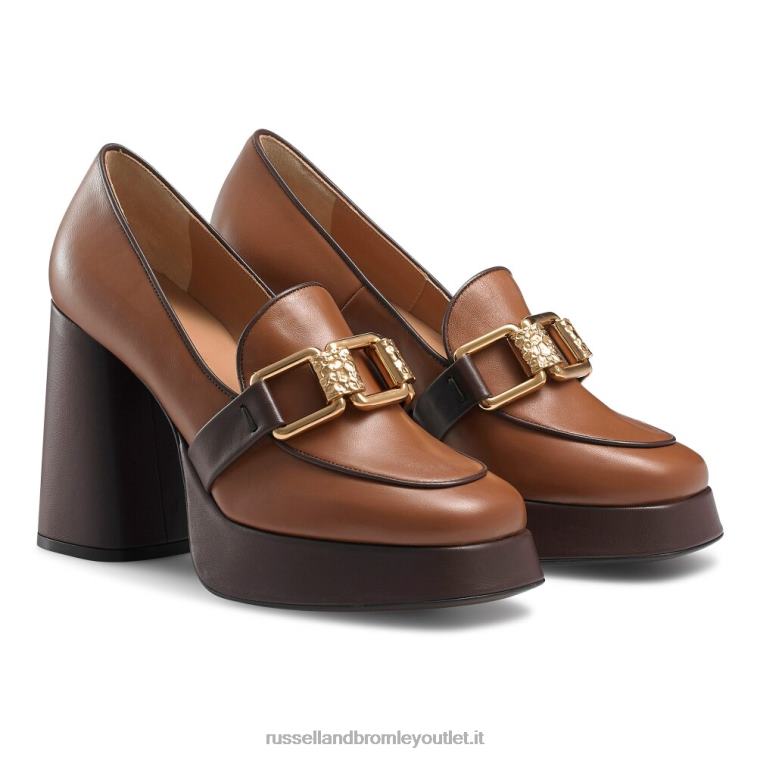 abbronzatura V0V4J107 donne Russell And Bromley runtheworld mocassino con plateau