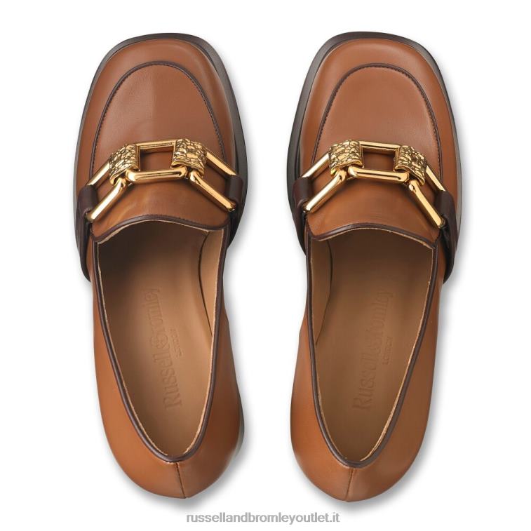 abbronzatura V0V4J107 donne Russell And Bromley runtheworld mocassino con plateau