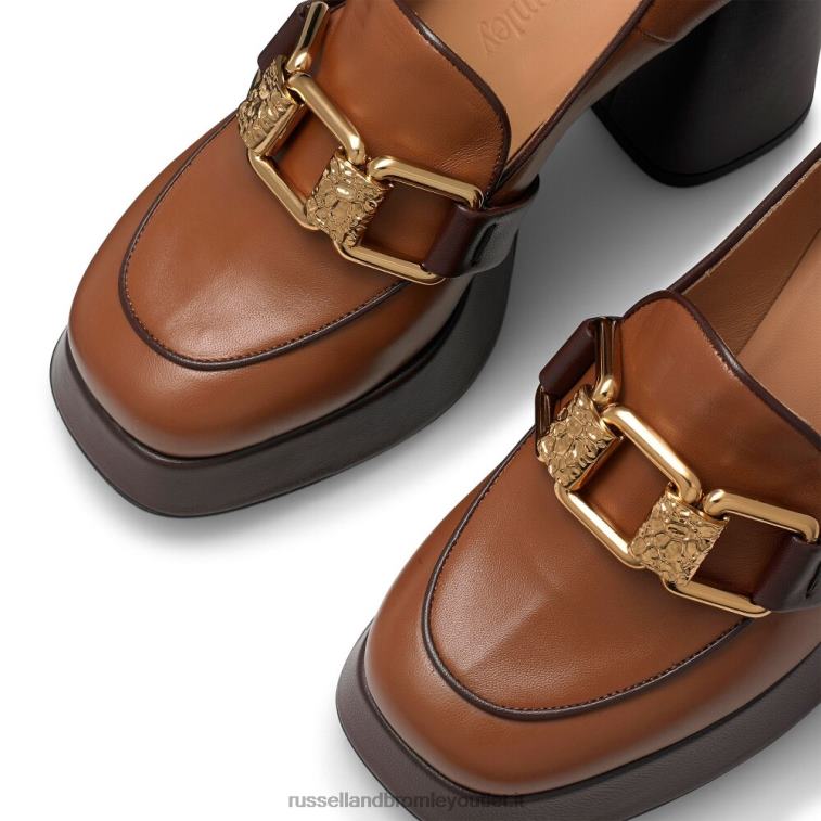 abbronzatura V0V4J107 donne Russell And Bromley runtheworld mocassino con plateau