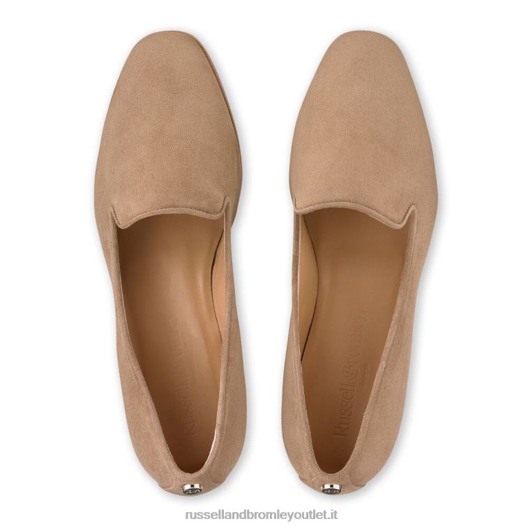 beige V0V4J223 donne Russell And Bromley abito da pantofola da fumo piatto