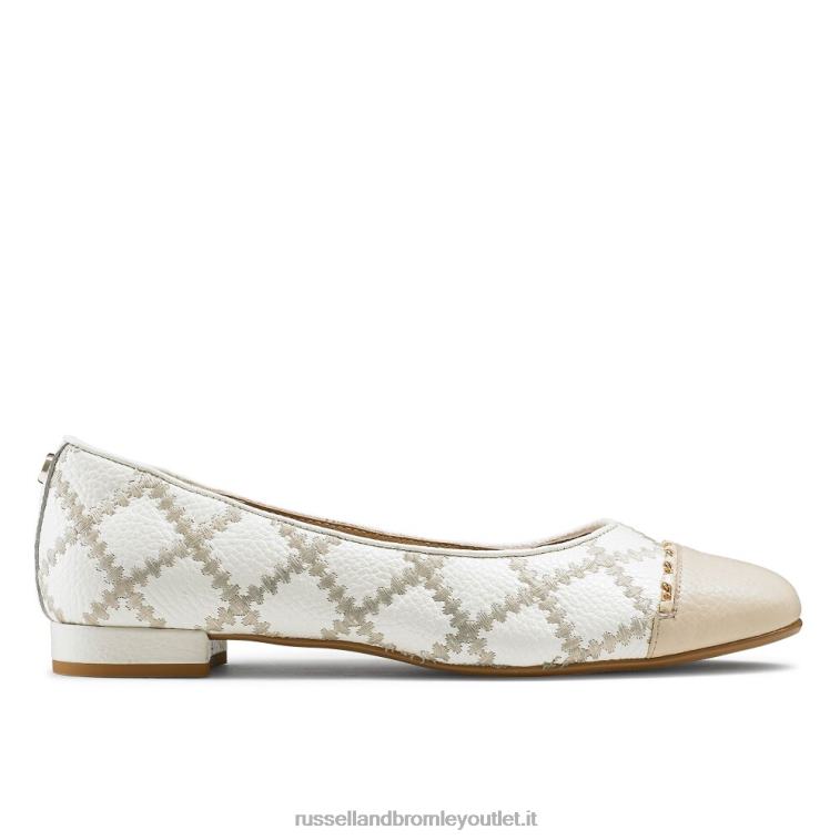 bianco V0V4J250 donne Russell And Bromley Ballerina boulevard2