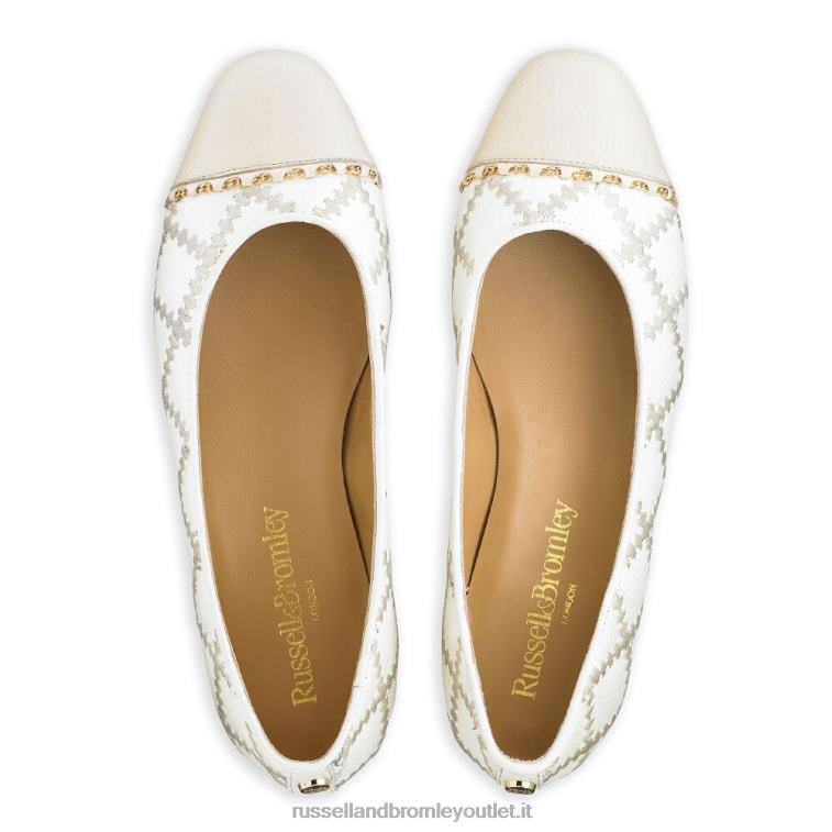 bianco V0V4J250 donne Russell And Bromley Ballerina boulevard2