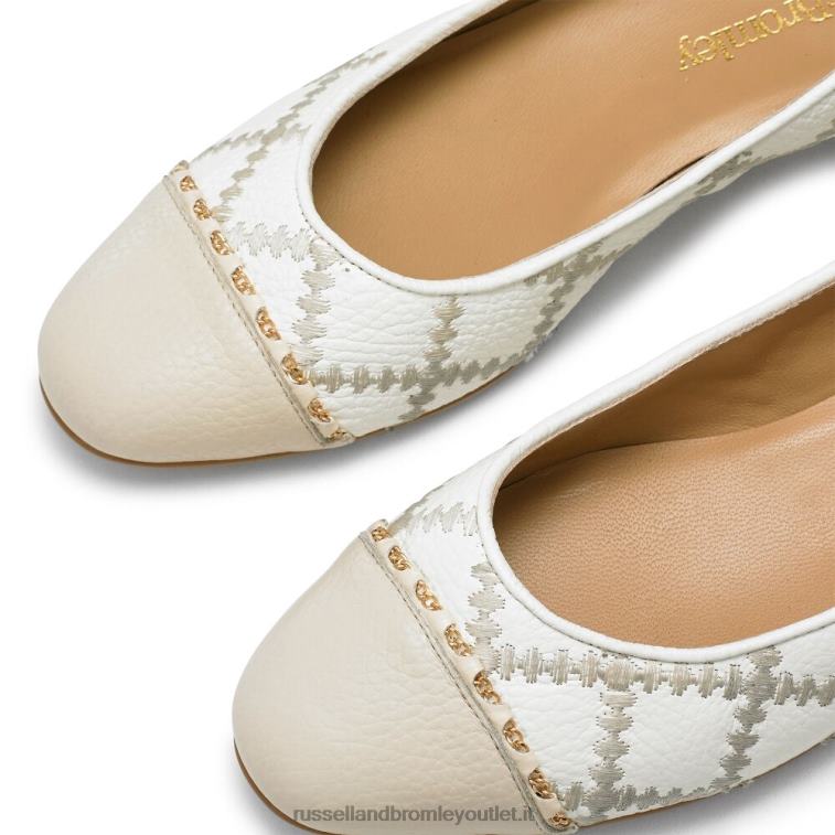 bianco V0V4J250 donne Russell And Bromley Ballerina boulevard2