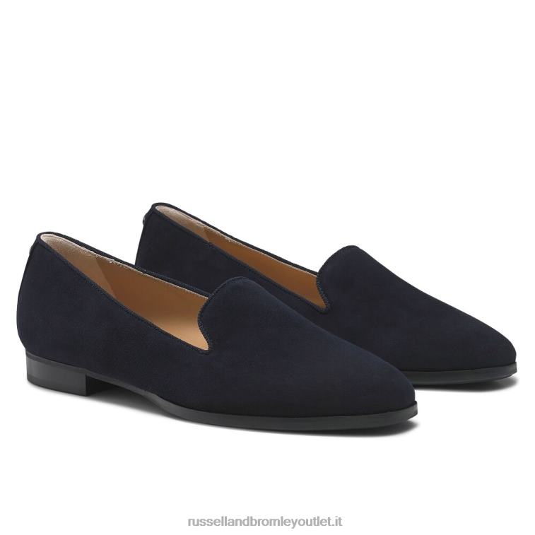 blu V0V4J222 donne Russell And Bromley abito da pantofola da fumo piatto
