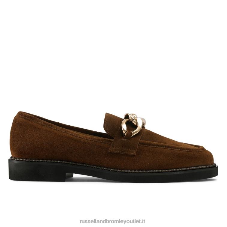 marrone V0V4J206 donne Russell And Bromley mocassino cleopatra 3 anelli