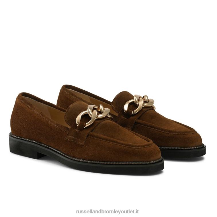 marrone V0V4J206 donne Russell And Bromley mocassino cleopatra 3 anelli