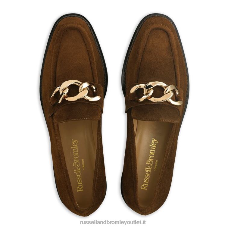 marrone V0V4J206 donne Russell And Bromley mocassino cleopatra 3 anelli