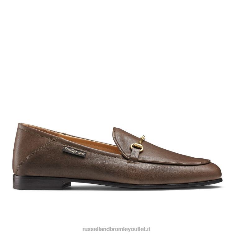 marrone V0V4J214 donne Russell And Bromley mocassino filetto mocassino