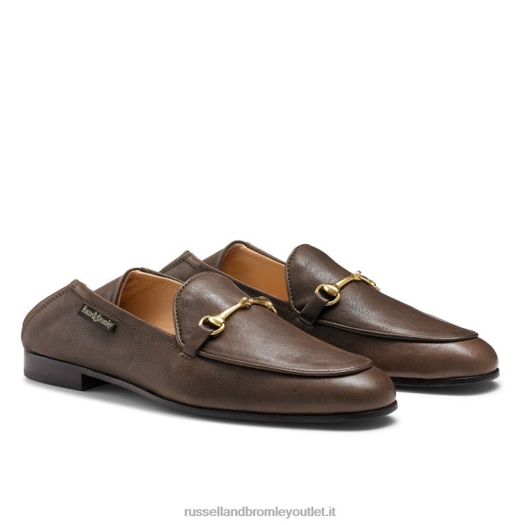marrone V0V4J214 donne Russell And Bromley mocassino filetto mocassino