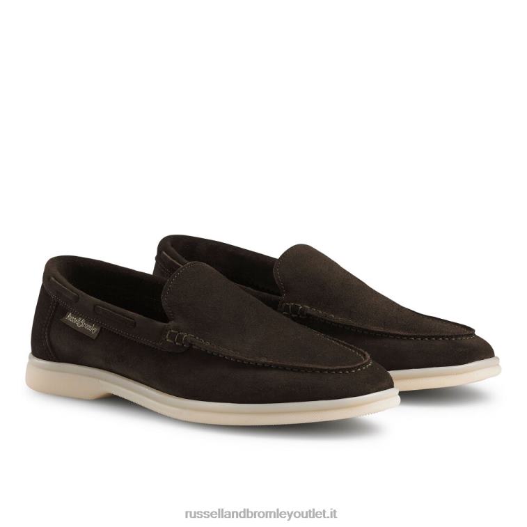 marrone V0V4J221 donne Russell And Bromley mocassino tutto il giorno
