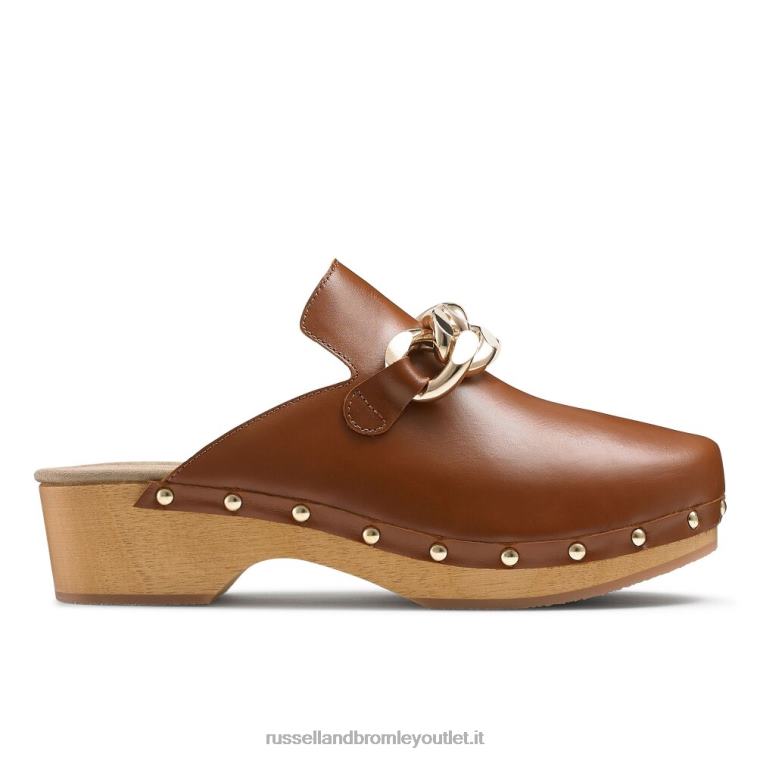 marrone V0V4J231 donne Russell And Bromley zoccolo a punta chiusa catena dellabosco