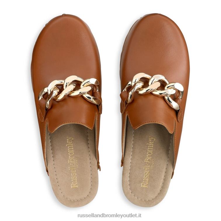 marrone V0V4J231 donne Russell And Bromley zoccolo a punta chiusa catena dellabosco