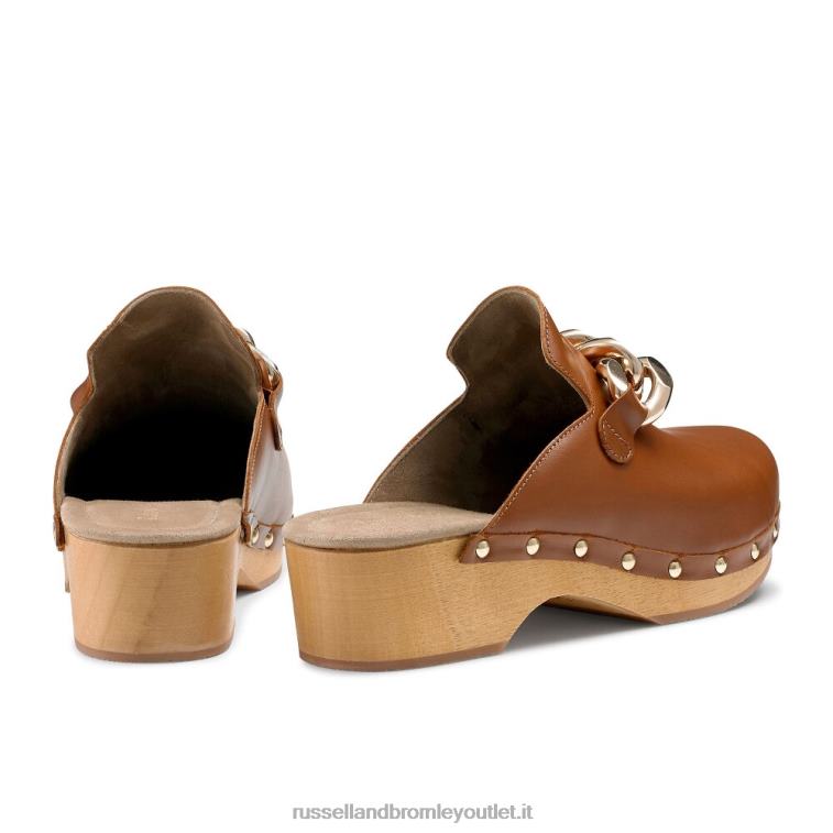 marrone V0V4J231 donne Russell And Bromley zoccolo a punta chiusa catena dellabosco