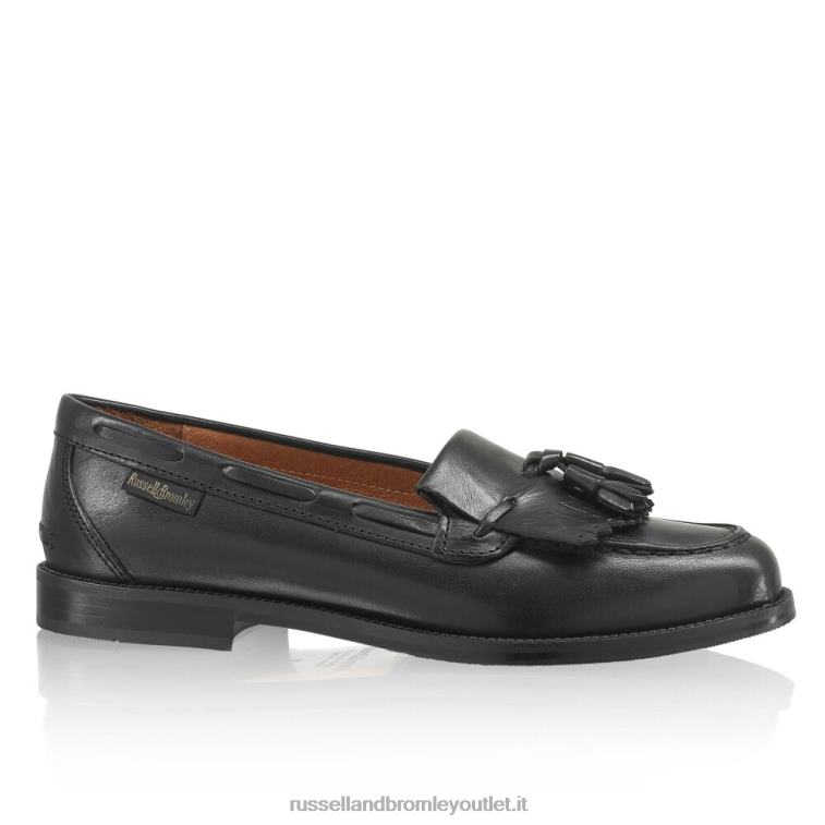 nero V0V4J192 donne Russell And Bromley mocassino chester con nappine