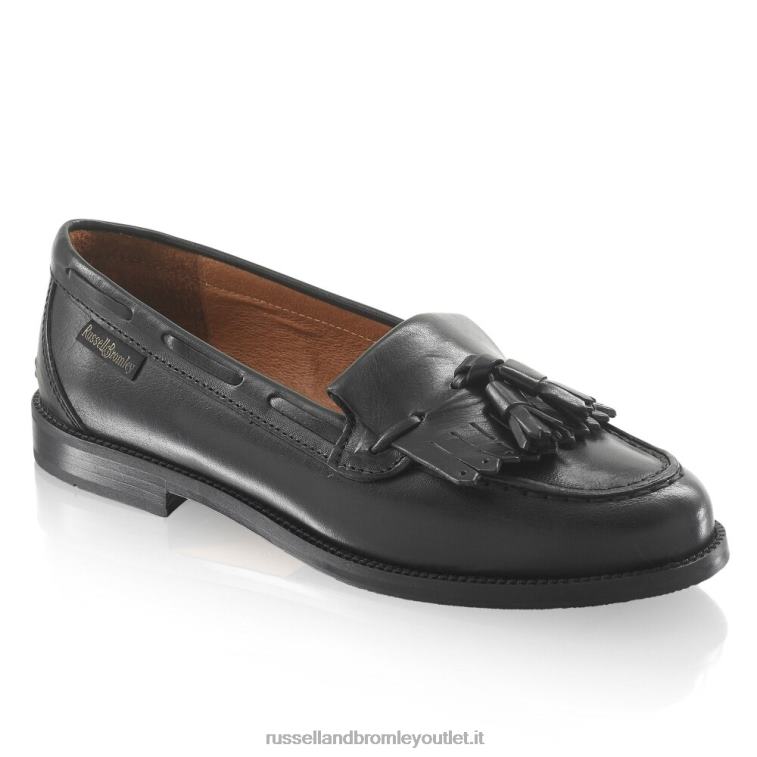 nero V0V4J192 donne Russell And Bromley mocassino chester con nappine