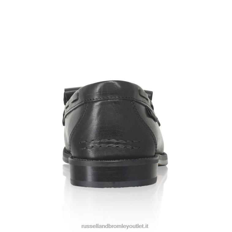 nero V0V4J192 donne Russell And Bromley mocassino chester con nappine