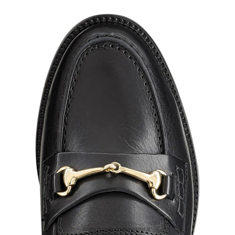 nero V0V4J194 donne Russell And Bromley mocassino con finiture a filetto brewster