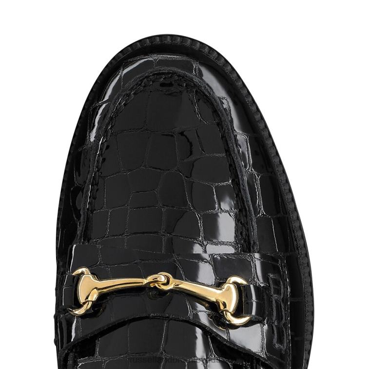 nero V0V4J195 donne Russell And Bromley mocassino con finiture a filetto brewster