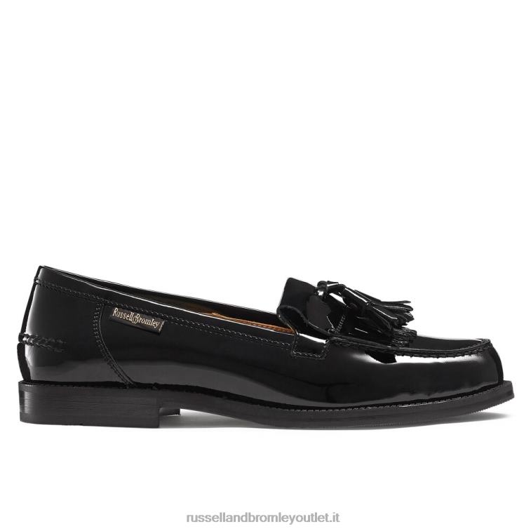 nero V0V4J196 donne Russell And Bromley mocassino chester con nappine