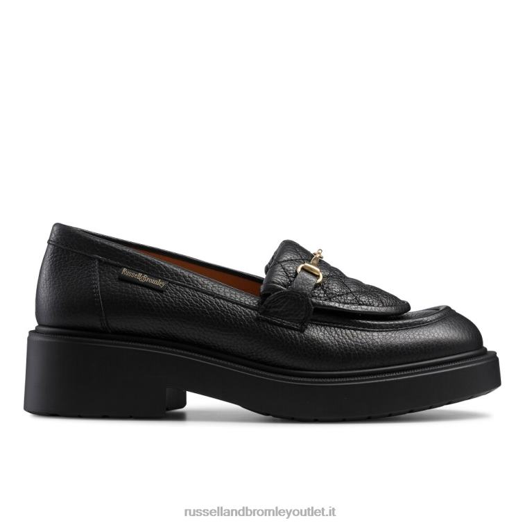 nero V0V4J197 donne Russell And Bromley mocassino trapuntato a nuvola