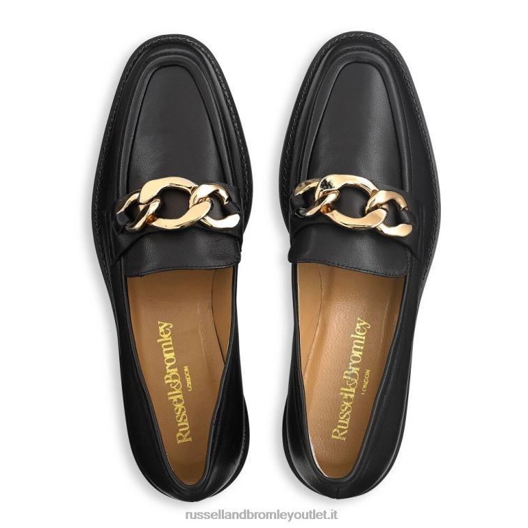 nero V0V4J200 donne Russell And Bromley mocassino cleopatra 3 anelli