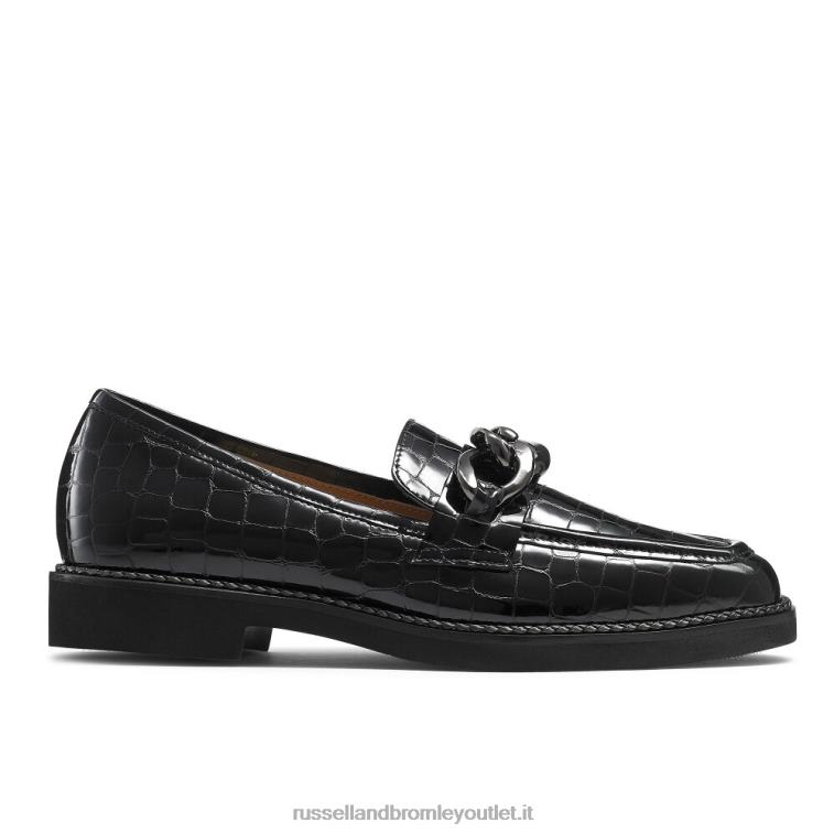 nero V0V4J202 donne Russell And Bromley mocassino cleopatra 3 anelli