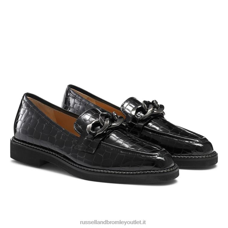 nero V0V4J202 donne Russell And Bromley mocassino cleopatra 3 anelli