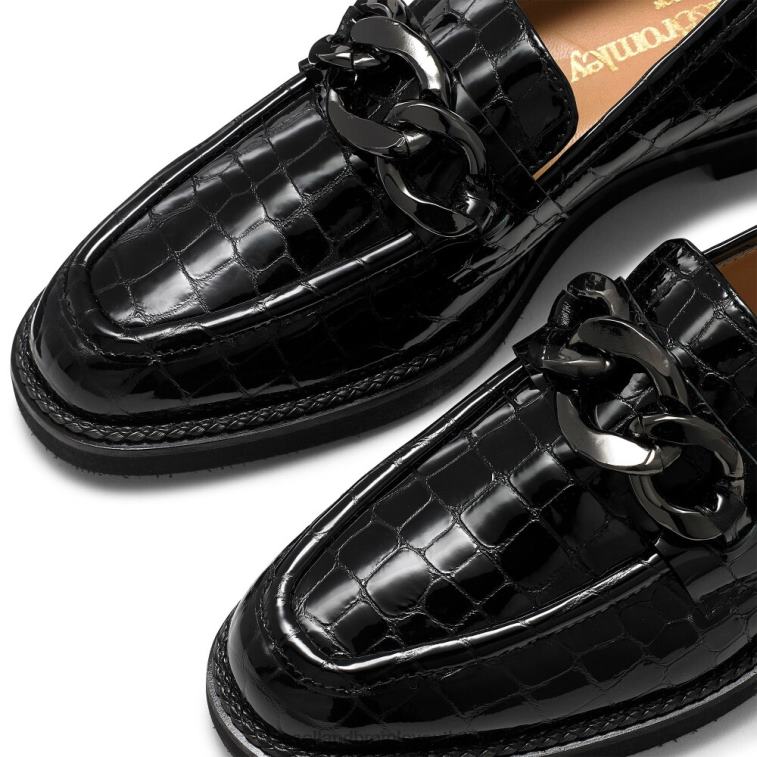 nero V0V4J202 donne Russell And Bromley mocassino cleopatra 3 anelli