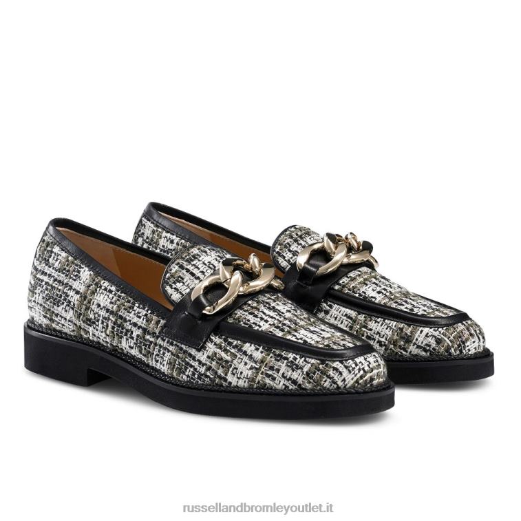 nero V0V4J205 donne Russell And Bromley mocassino cleopatra 3 anelli