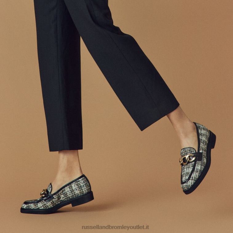 nero V0V4J205 donne Russell And Bromley mocassino cleopatra 3 anelli
