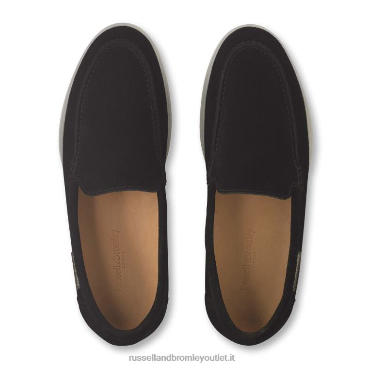 nero V0V4J217 donne Russell And Bromley mocassino morbido per tutto il giorno