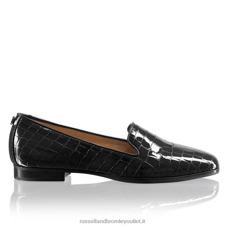 nero V0V4J219 donne Russell And Bromley abito da pantofola da fumo piatto