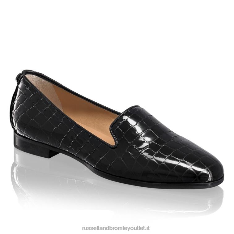nero V0V4J219 donne Russell And Bromley abito da pantofola da fumo piatto