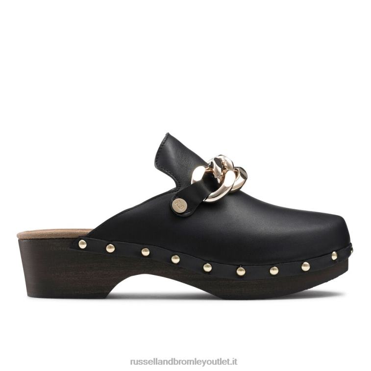 nero V0V4J230 donne Russell And Bromley zoccolo a punta chiusa catena dellabosco