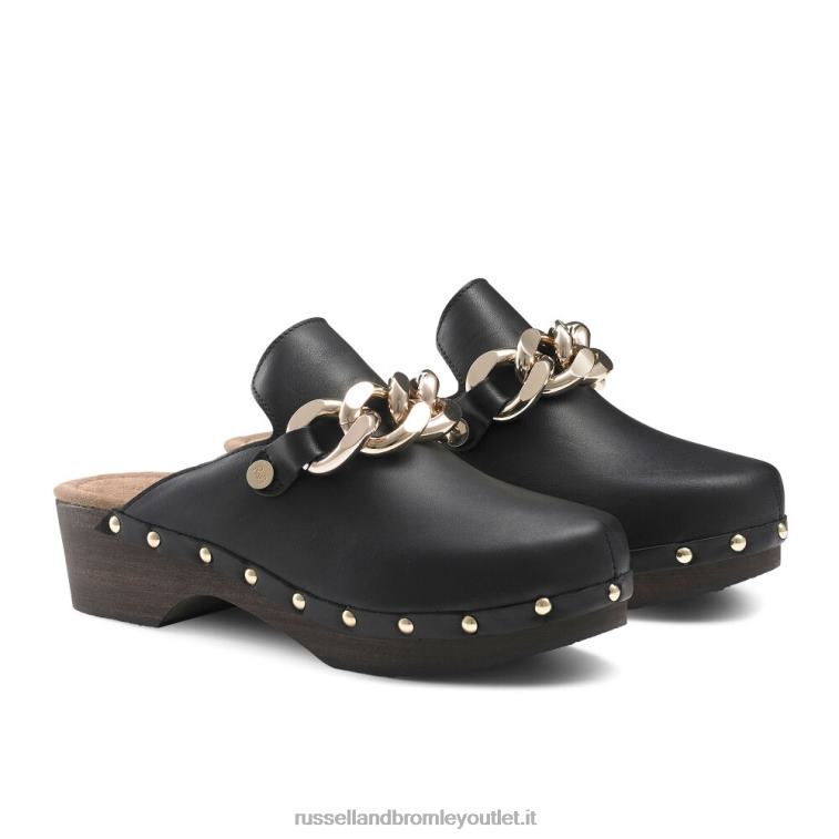 nero V0V4J230 donne Russell And Bromley zoccolo a punta chiusa catena dellabosco
