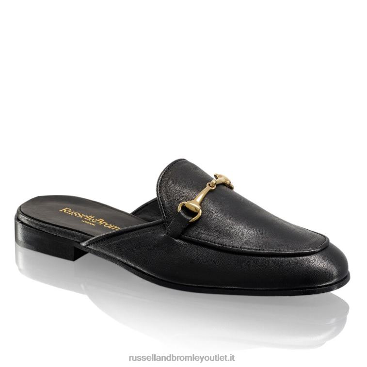 nero V0V4J236 donne Russell And Bromley loafermule mocassino senza schienale