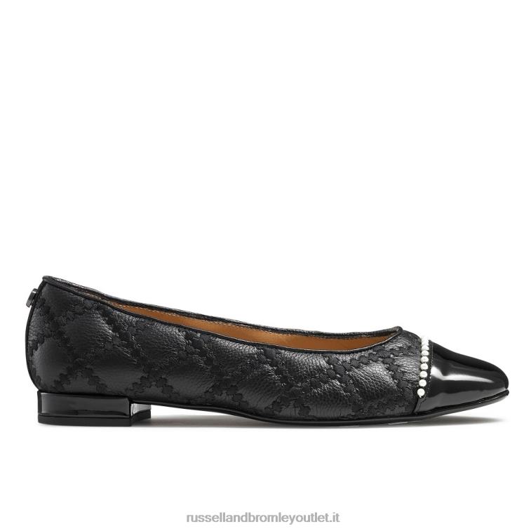 nero V0V4J240 donne Russell And Bromley ballerine boulevard perle