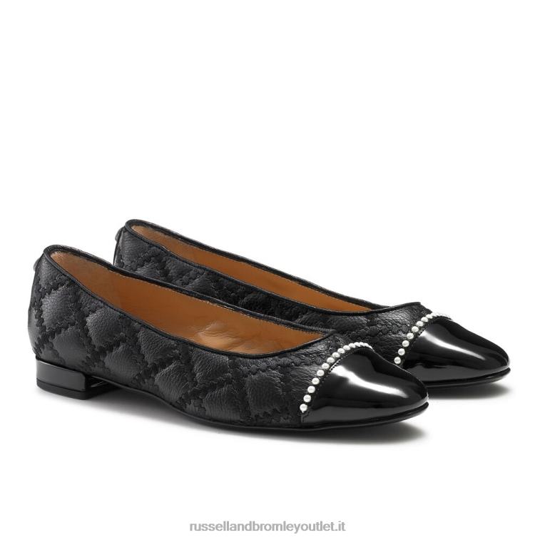 nero V0V4J240 donne Russell And Bromley ballerine boulevard perle