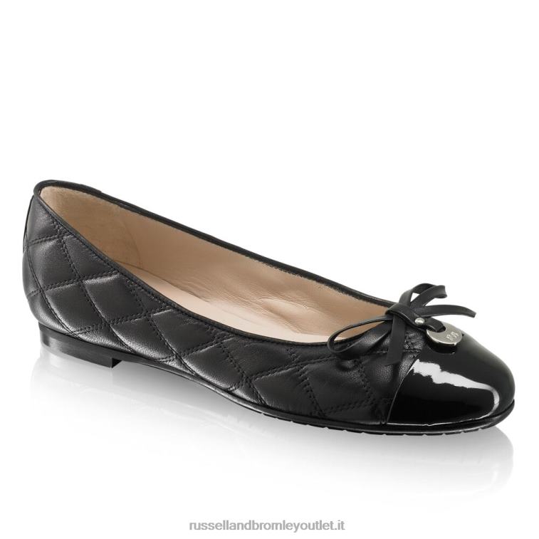 nero V0V4J242 donne Russell And Bromley affascinante ballerina trapuntata
